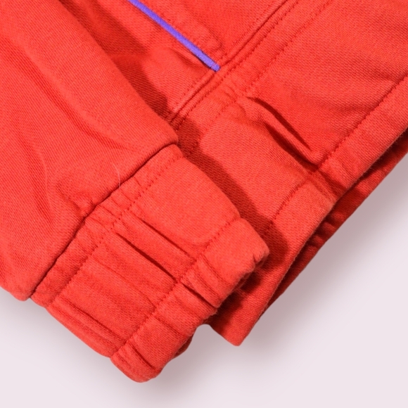 Retro Nike Women's Sportswear Icon Clash Fleece Crew-Burgundy Orange Size XL - Picture 4 of 9